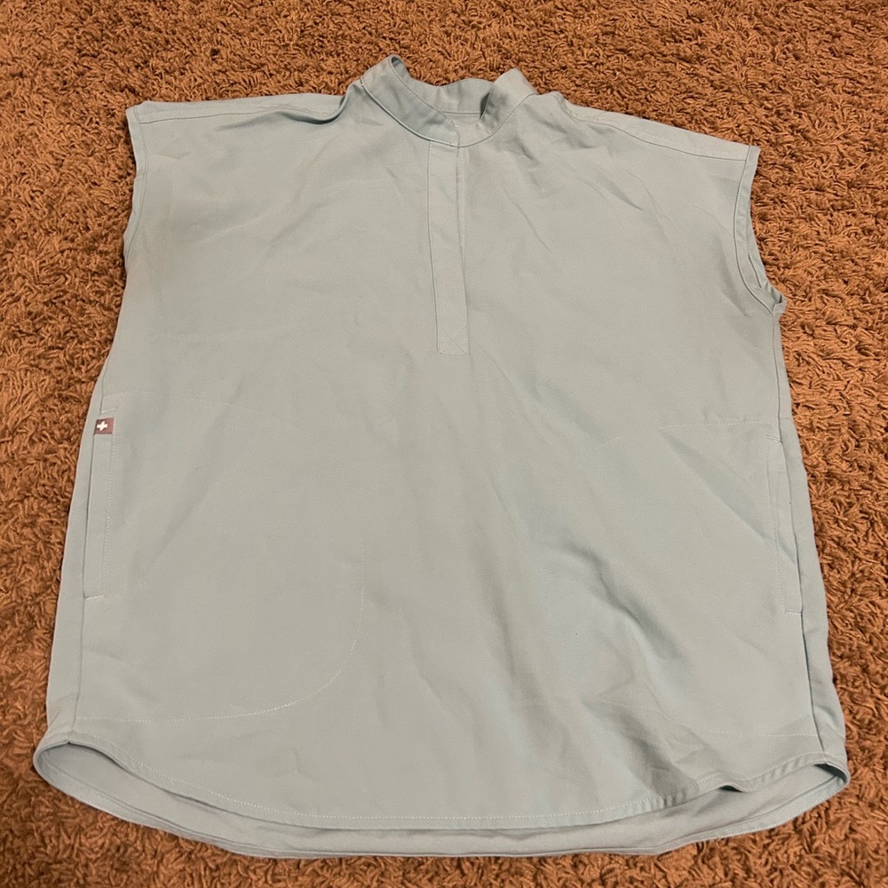 Figs light blue Womens scrub top size XS